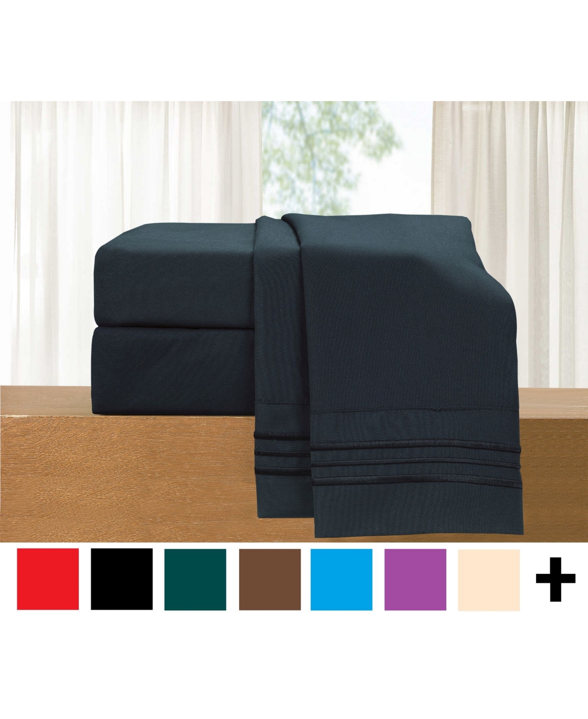 Elegant Comfort Luxury Soft Solid -Pc. Sheet Set