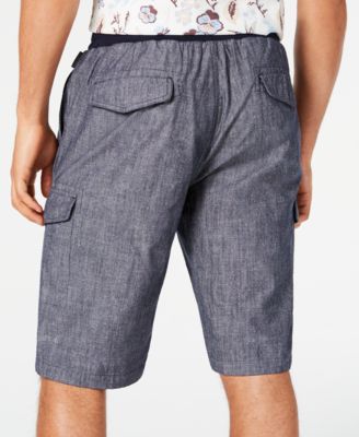 Sean John Men's Chambray Cargo Shorts