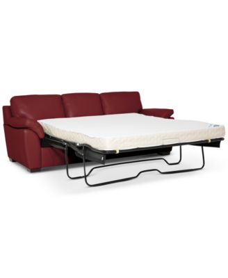 Lothan 87" Leather Queen Sleeper