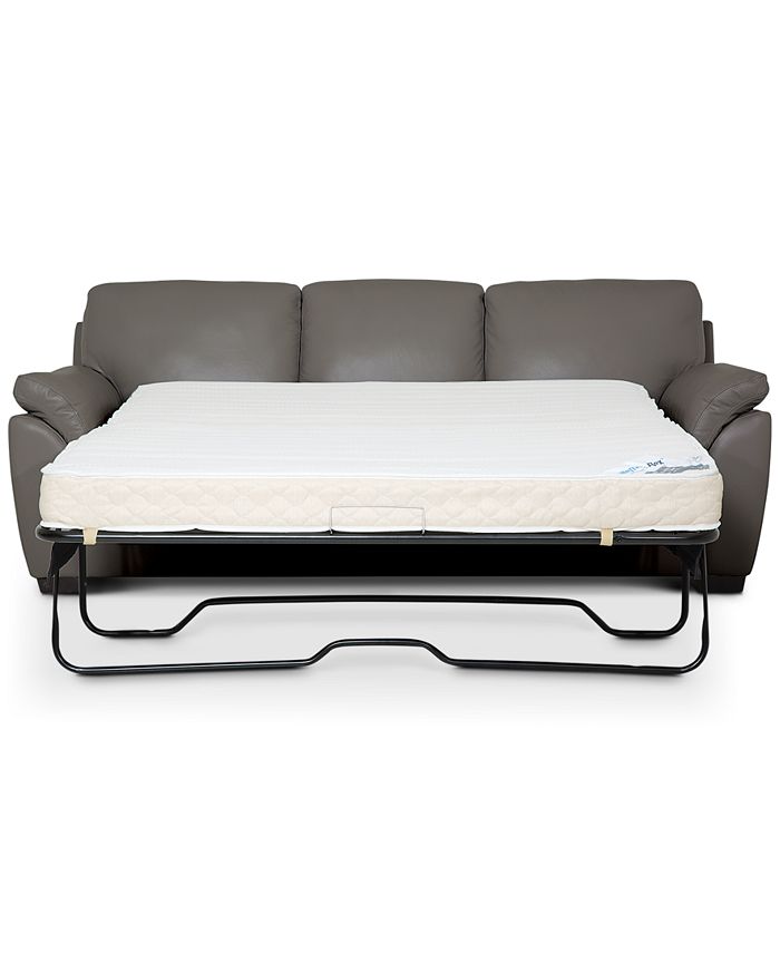 Furniture Lothan 87" Leather Queen Sleeper, Created for Macy's Macy's
