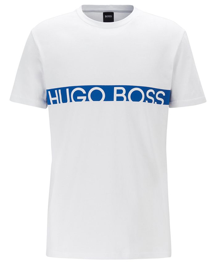 Hugo Boss BOSS Men's Slim-Fit UPF 50+ Logo T-Shirt & Reviews - T-Shirts ...