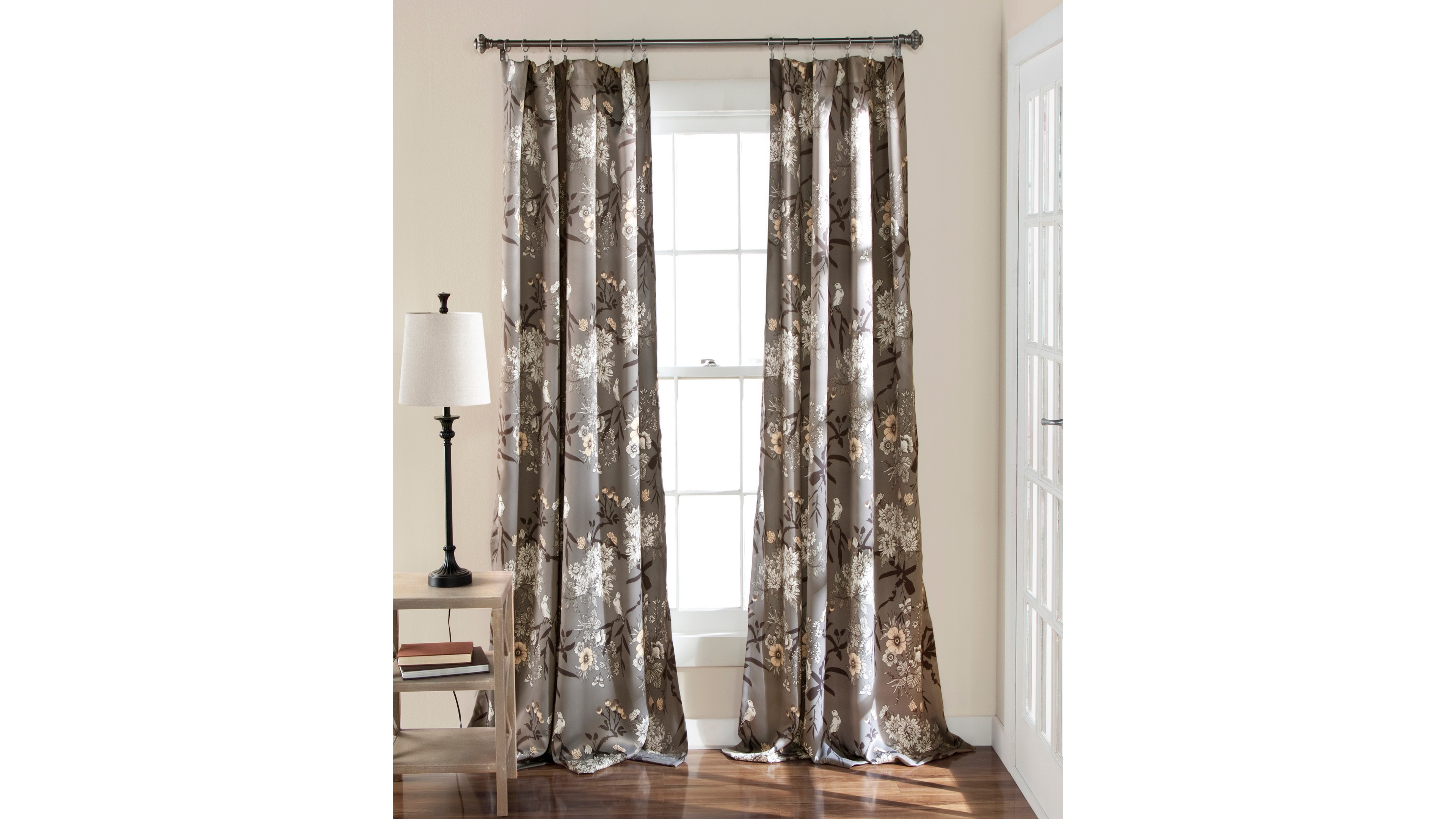 Botanical Garden Floral 52" x 84" Curtain Set