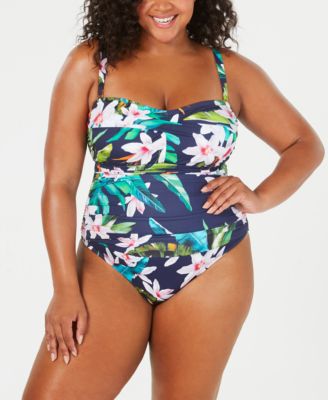 tropical one piece swimsuit