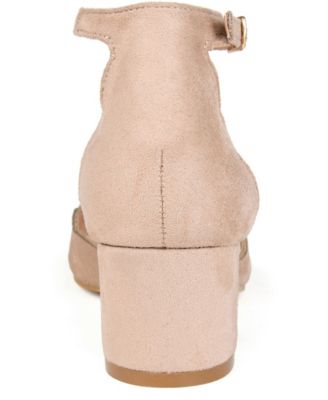 Women's Edna Ankle Strap Block Heel Pumps