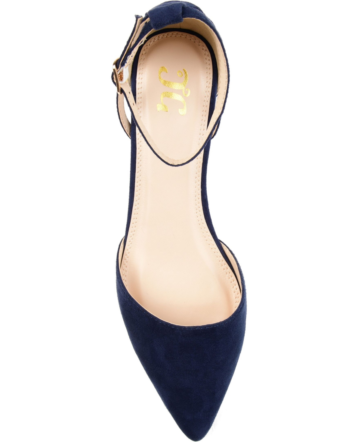 Journee Collection Women's Arkie Pointed Toe Ankle Strap Wedges