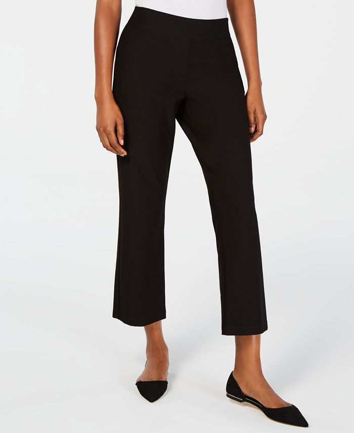 Eileen Fisher Flared Ankle Pants, Regular & Petite - Macy's