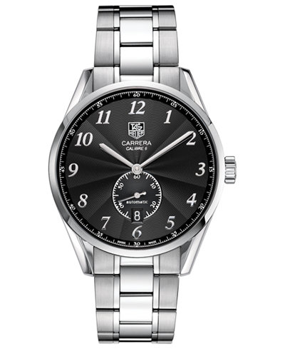 TAG Heuer Men's Swiss Automatic Carrera Stainless Steel Bracelet Watch 39mm WAS2110.BA0732
