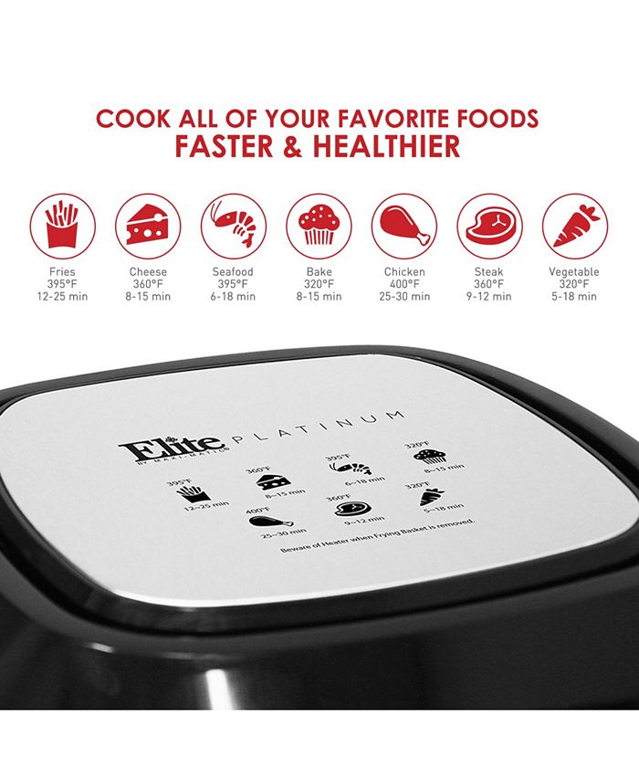 elite gourmet air fryer 5 qt
