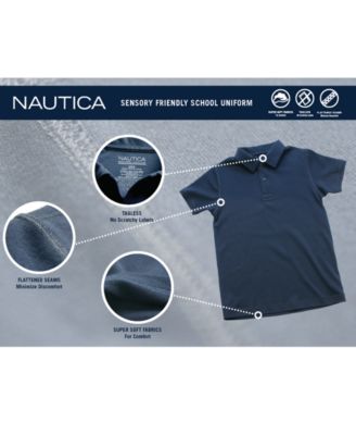 Nautica Girls Short Sleeve Polo Shirt
