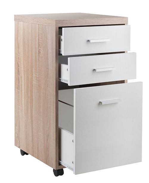 Winsome Kenner 3 Drawers Mobile File Cabinet Reviews Furniture