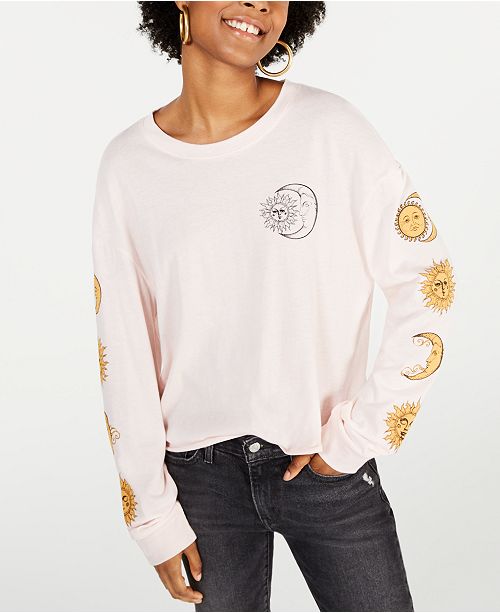 Rebellious One Juniors Cotton Moon Graphic T Shirt Reviews