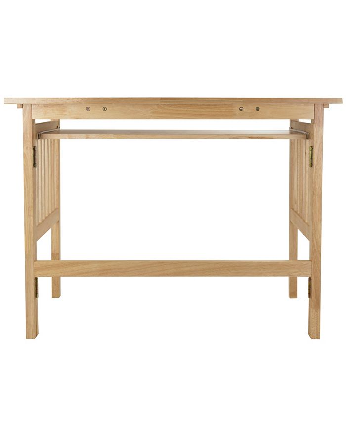 Winsome Computer Desk with Foldable Computer Key Board Macy's