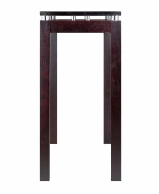 Linea Console/Hall Table with Chrome Accent