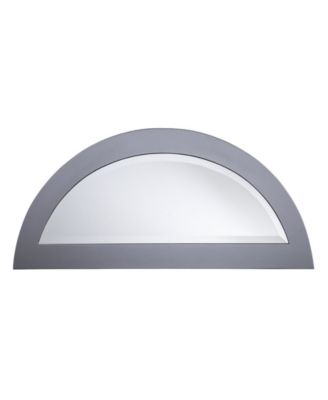 Pennsbury Glam Mirrored Demilune Console Table