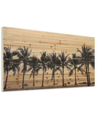 'Solitary Beach' Arte De Legno Digital Print on Solid Wood Wall Art - 30" x 60"