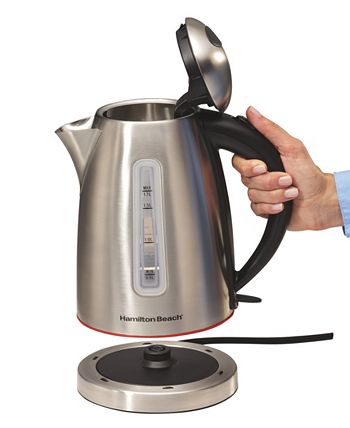 Hamilton Beach 1.7-L Stainless Steel Electric Kettle - Macy's