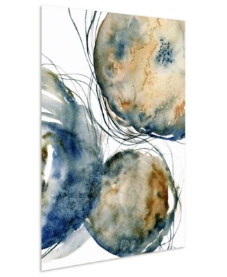 'Hibernation I' Frameless Free Floating Tempered Art Glass Wall Art - 48" x 32''
