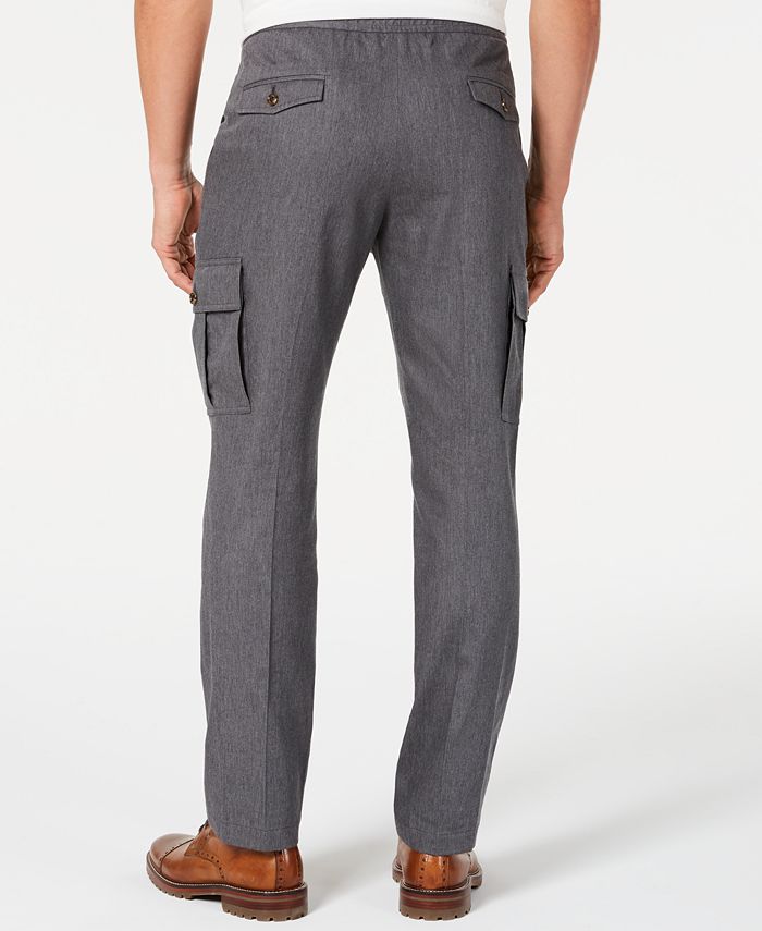 Tasso Elba Men's Stretch Drawstring Cargo Pants, Created for Macy's Macy's