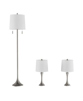 Table and Floor Lamps - Set of 3 