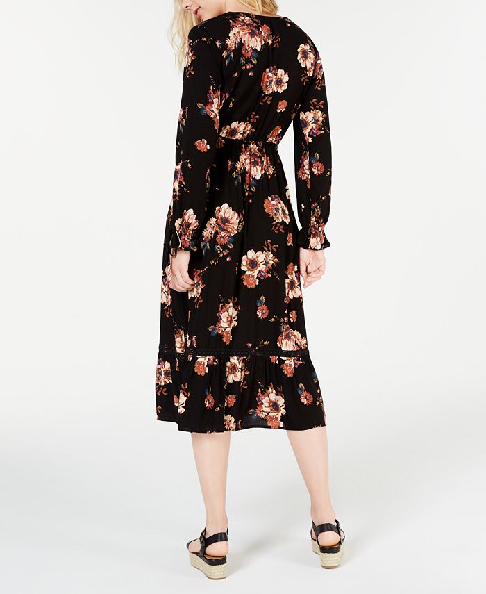 American Rag Juniors' Floral-Print Midi Dress, Created for Macy's - Macy's