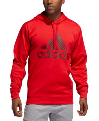 red adidas hoodie mens