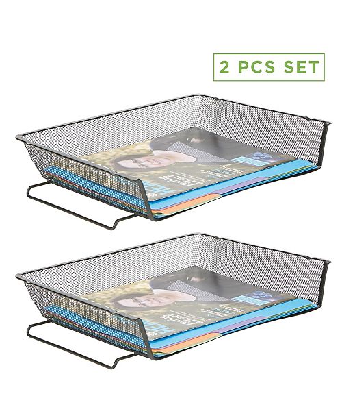Mind Reader 2 Piece Stackable Letter Tray File Organizer Reviews Cleaning Organization Home Macy S