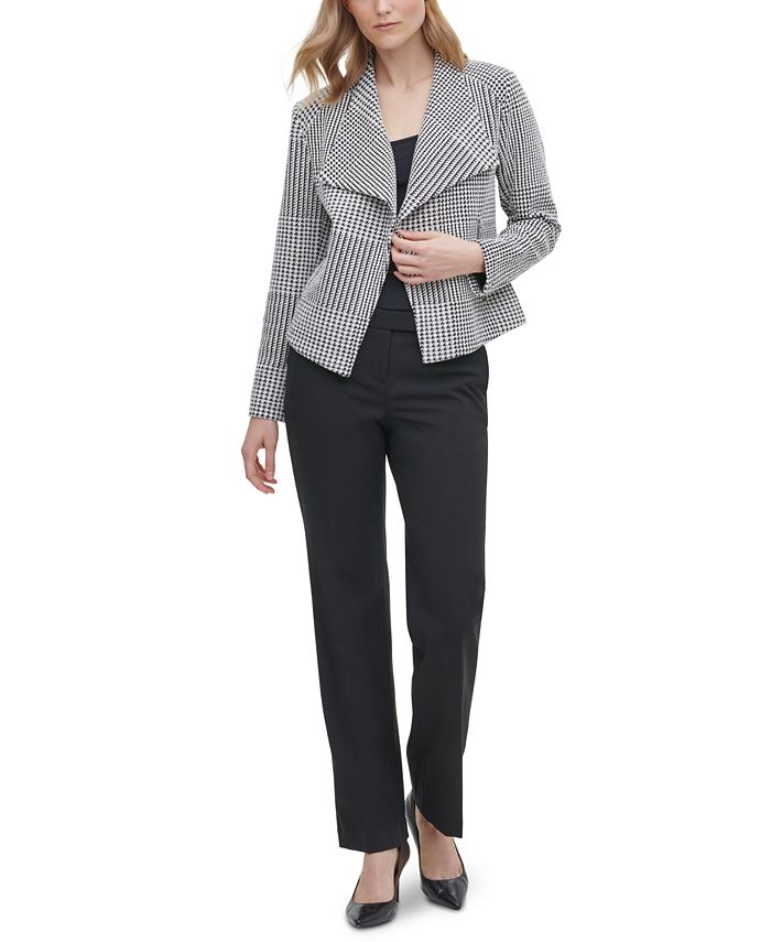 Calvin klein top houndstooth blazer