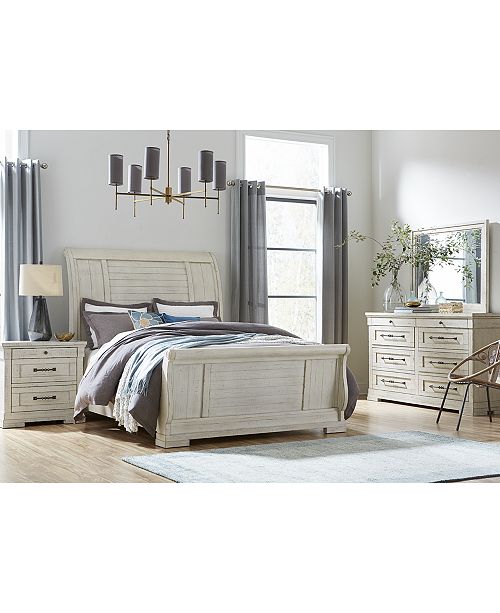 Furniture Trisha Yearwood Homecoming Chalk Sleigh Bedroom