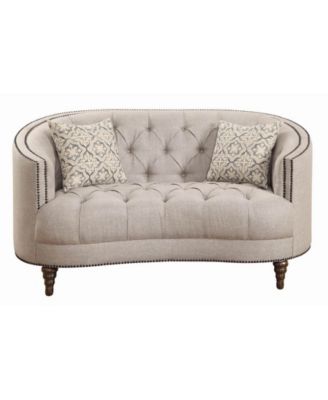 Coaster Home Furnishings Avonlea Loveseat with Button Tufting