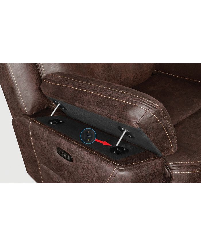 COASTER COMPANY OF AMERICA Coaster Home Furnishings Hemer Upholstered Power2 Loveseat Macy's