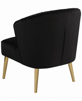 Macy's - Upholstered Accent Chair Black