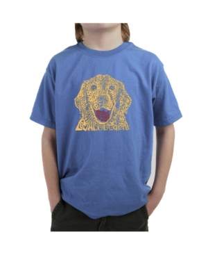 La Pop Art Big Boy's Word Art T-Shirt - Dog