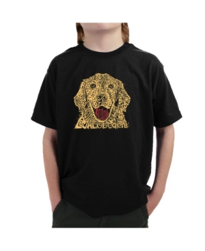 La Pop Art Big Boy's Word Art T-Shirt - Dog