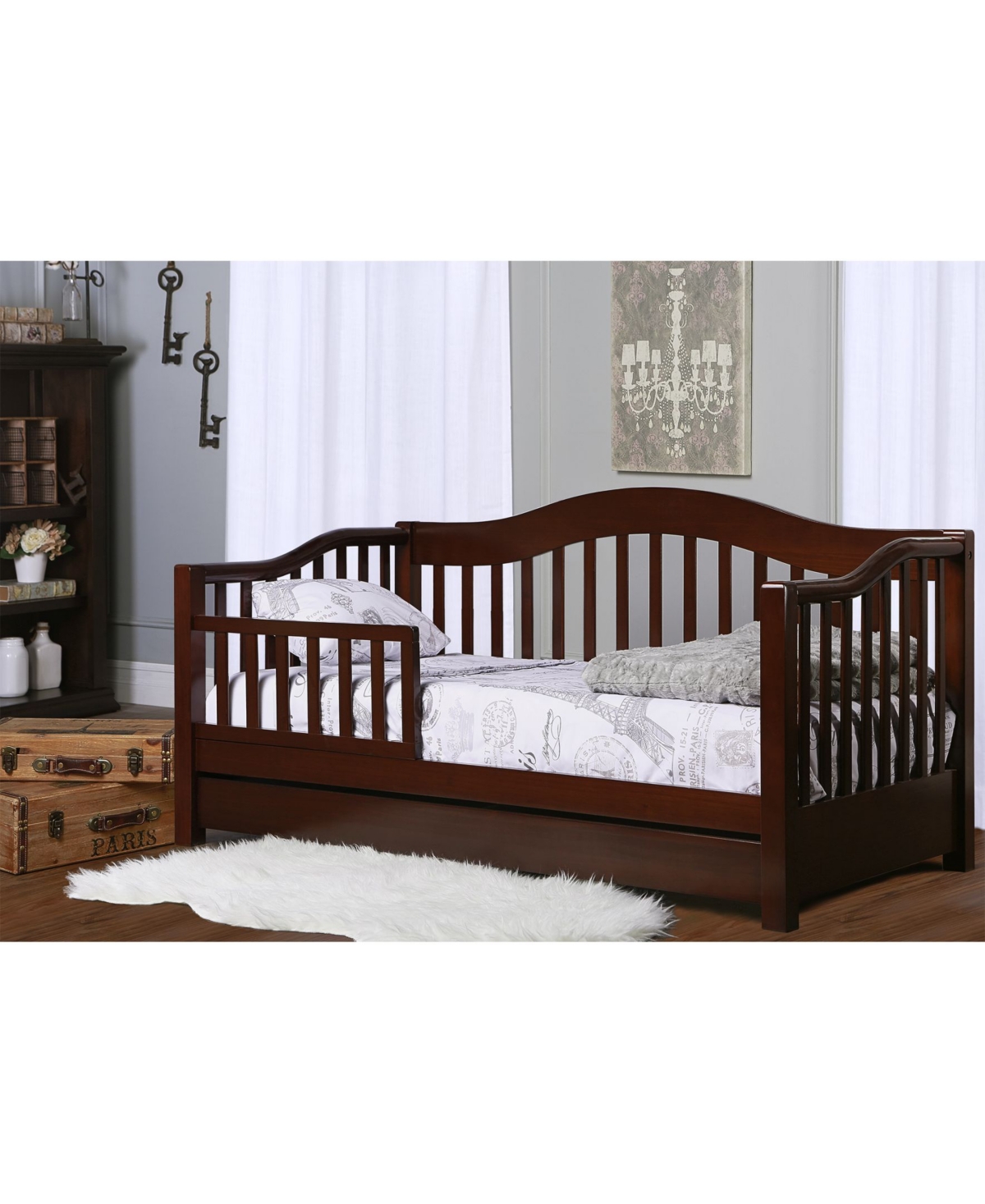 Dream On Me Toddler Day Bed Steel Grey, Greenguard Gold Certified