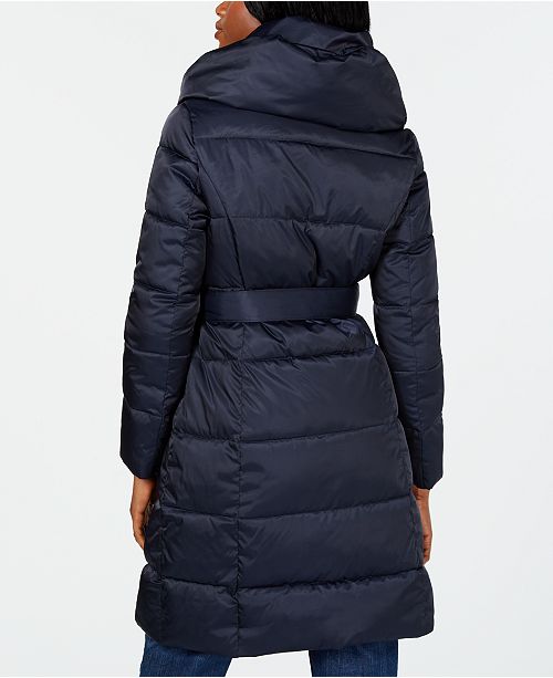 tahari shawl collar coat
