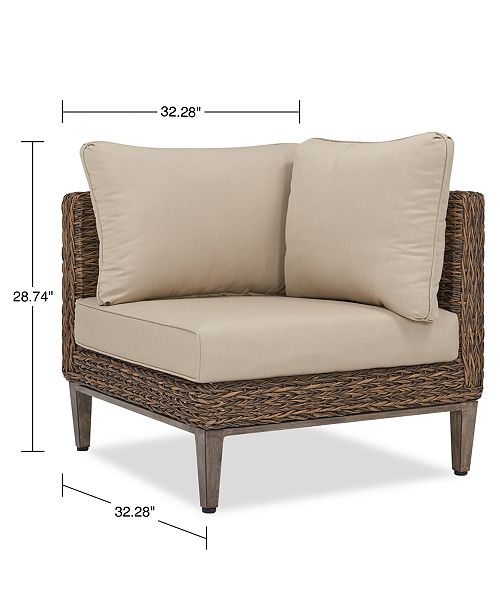 Furniture Closeout La Palma Outdoor Corner Sectional Created For