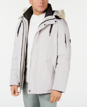 Calvin Klein Men's Snorkel Jacket with Faux-Fur Trim