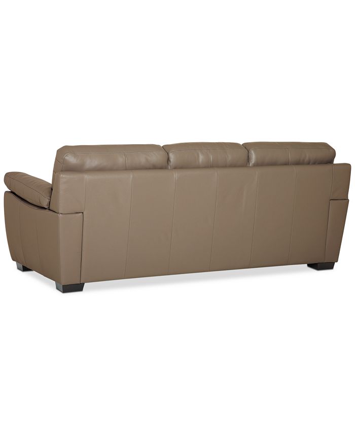 Furniture Lothan 87" Leather Sofa with 3 Cushions, Created for Macy's