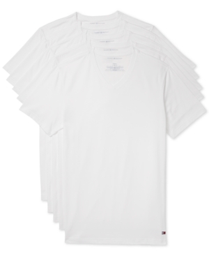 Tommy Hilfiger Men's 5-Pk Cotton Classics V-Neck Undershirts