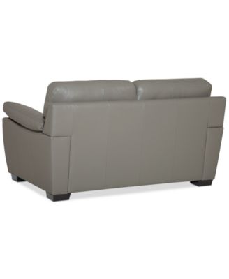 Lothan 64" Leather Loveseat, Created for Macy's