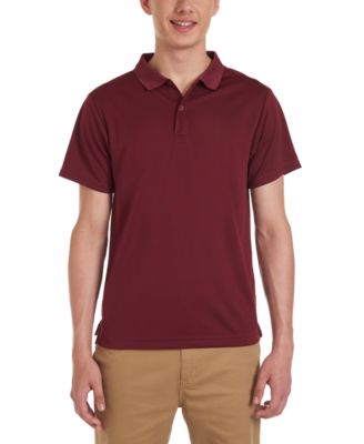 Young Men Uniform Short Sleeve Performance Stretch Polo