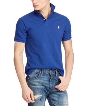 POLO RALPH LAUREN MEN'S CUSTOM SLIM FIT MESH POLO