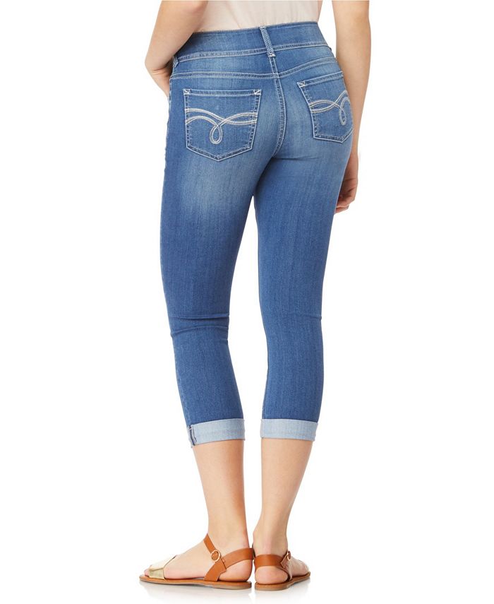 WallFlower Ultra Roll Cuff Crop Capri Jeans & Reviews - Jeans - Women ...