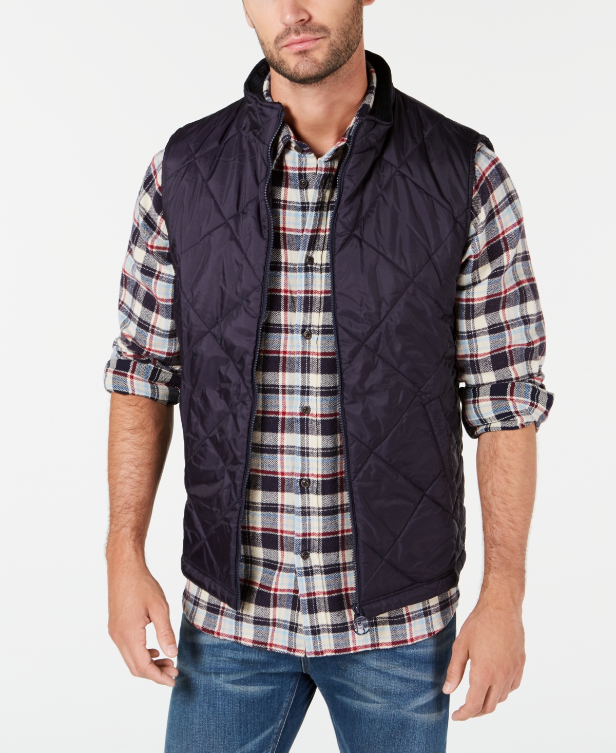 Barbour Barbour Men's Finn Gilet Quilted Vest - Navy