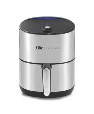 elite platinum 3.2 quart digital air fryer stainless steel basket