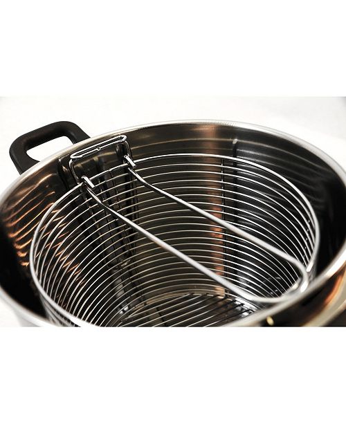 Cook Pro Cookpro 6 Qt Stainless Steel Stovetop Deep Fryer with