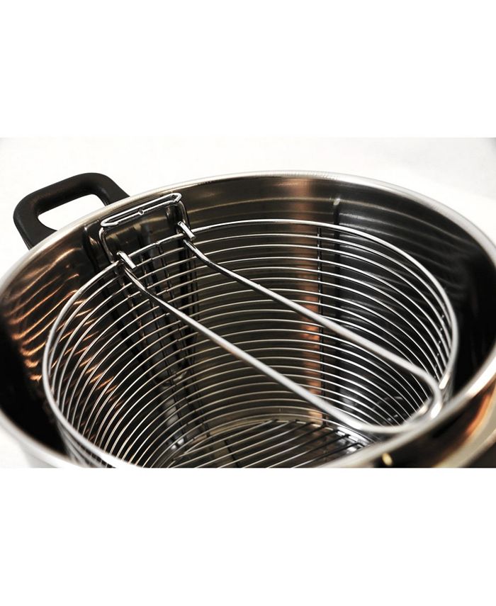 Cook Pro Cookpro 6 Qt Stainless Steel Stovetop Deep Fryer with