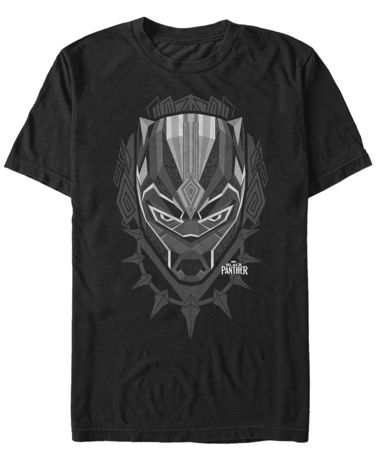 Мужская футболка Fifth Sun Marvel Black Panther Wakanda King Plaque Short Sleeve, цвет: Чёрный — фото 1