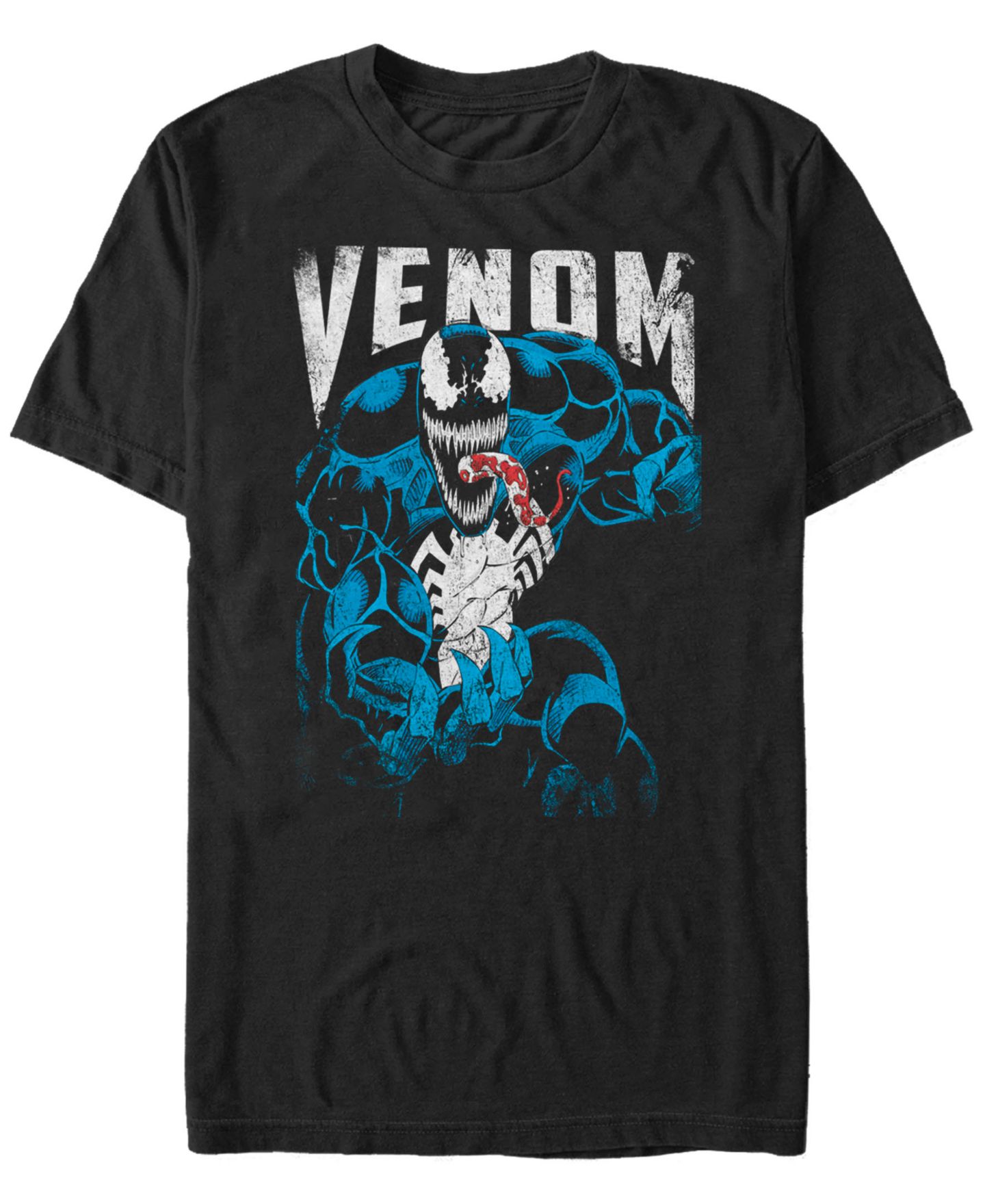 Мужская футболка Fifth Sun Marvel Comic Collection Venom Action Stance Short Sleeve, цвет: Чёрный — фото 1