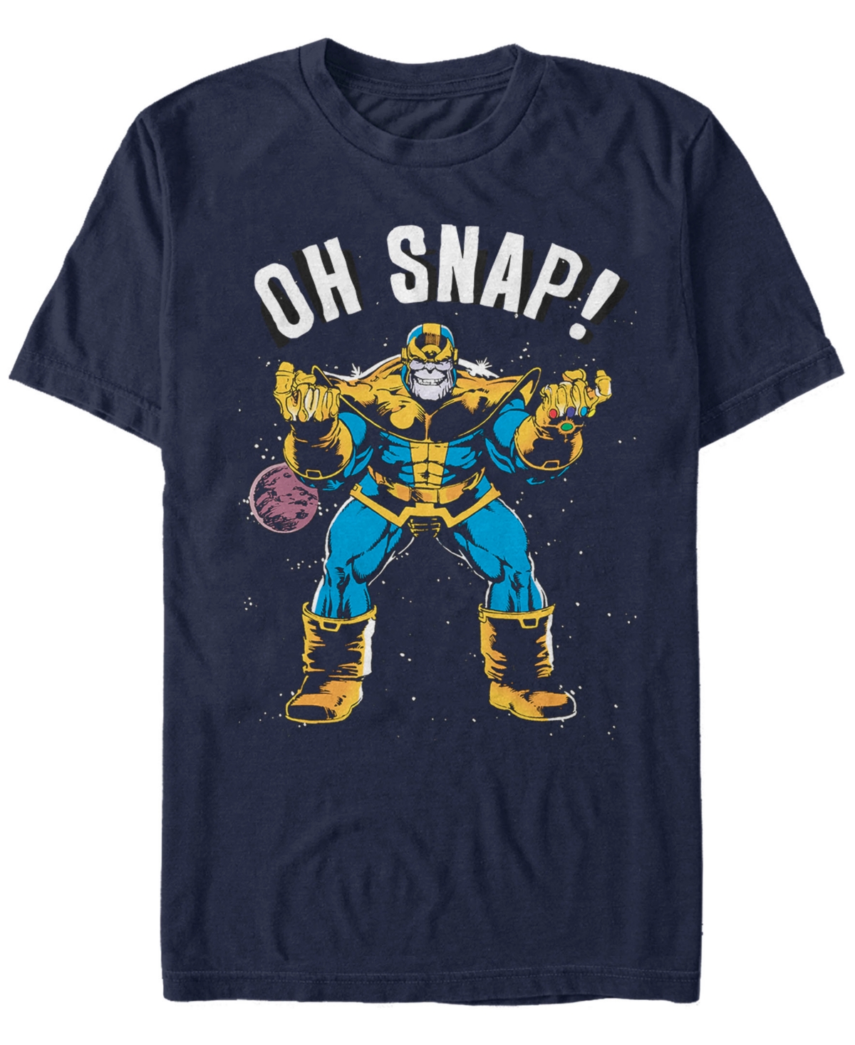 Marvel Men's Comic Collection Thanos Oh Snap Short Sleeve T-Shirt